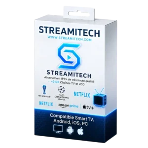 Abonnement IPTV 12 mois — Pack Standard HD compatible Smart TV
