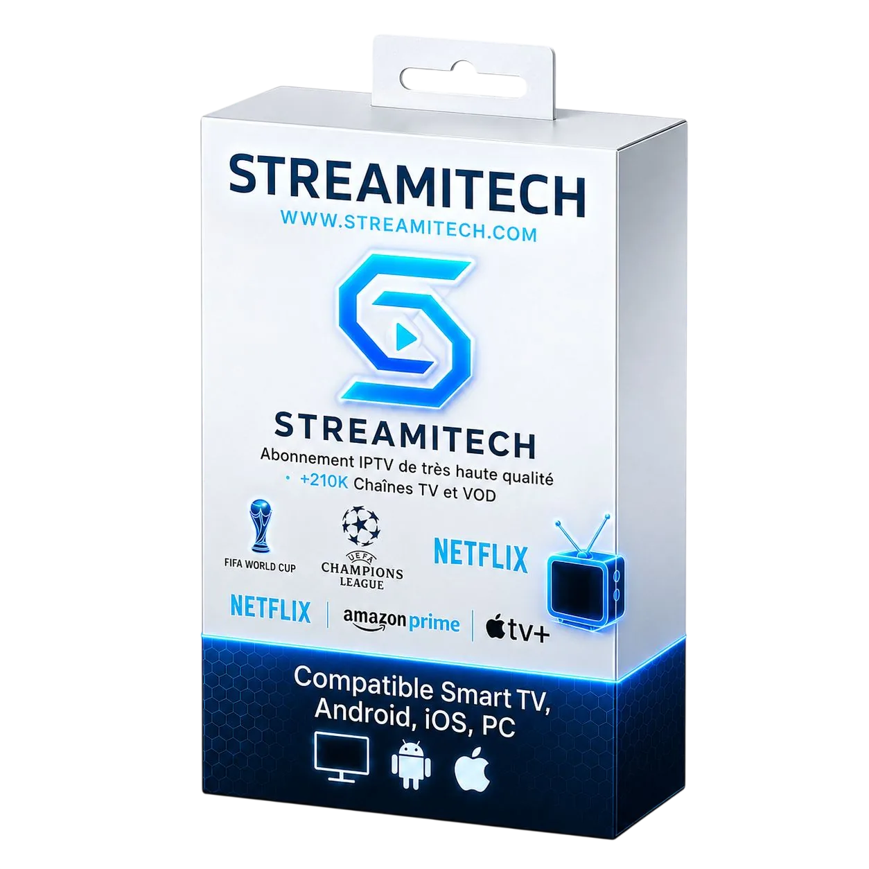 Abonnement IPTV 12 mois — Pack Standard HD compatible Smart TV