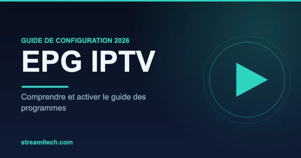 EPG IPTV — configuration IPTV